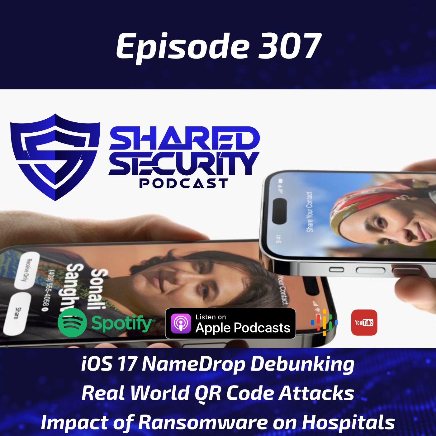 iOS 17 NameDrop Debunking, Real World QR Code Attacks, Impact of Ransomware on Hospitals