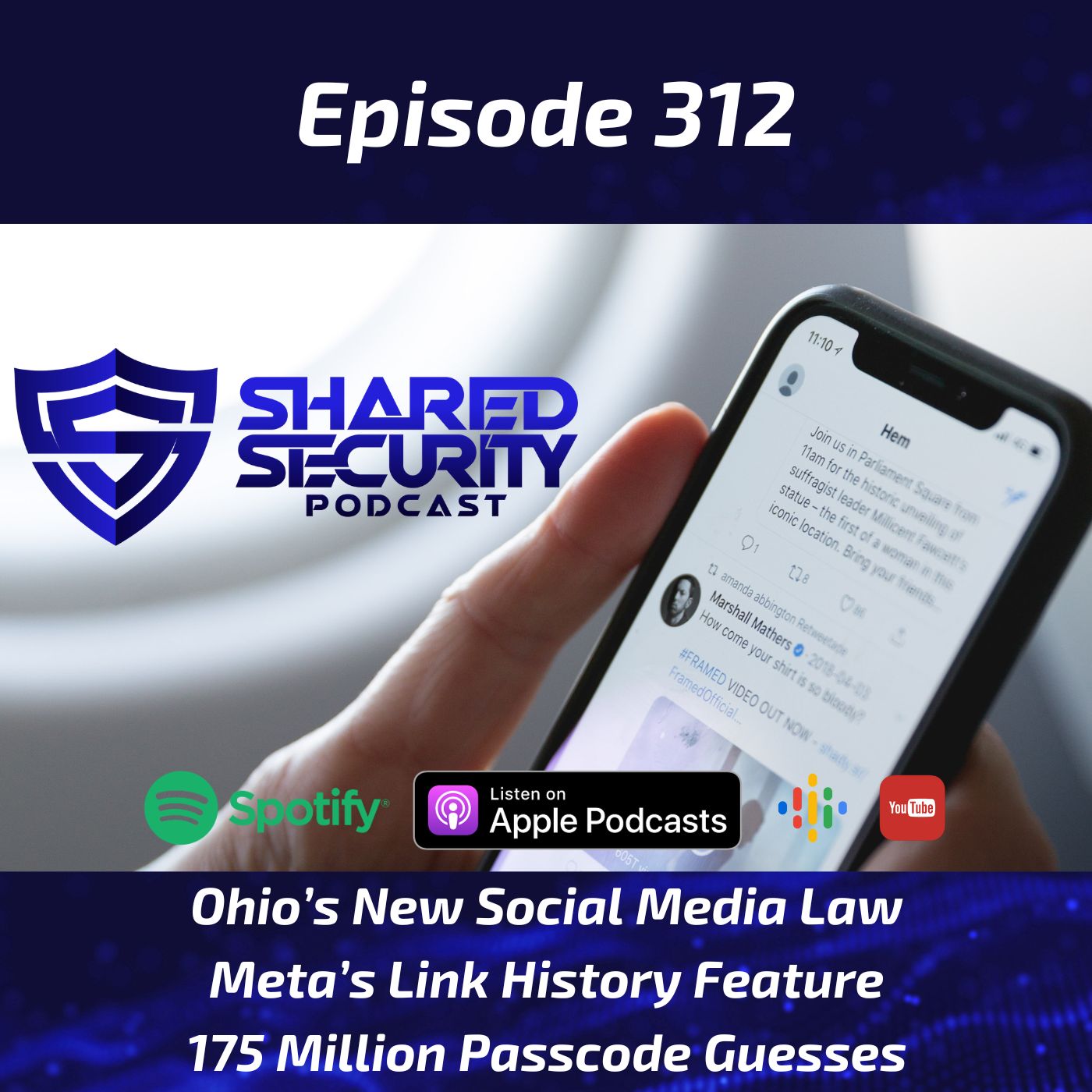 Ohio’s New Social Media Law, Meta’s Link History Feature, 175 Million Passcode Guesses