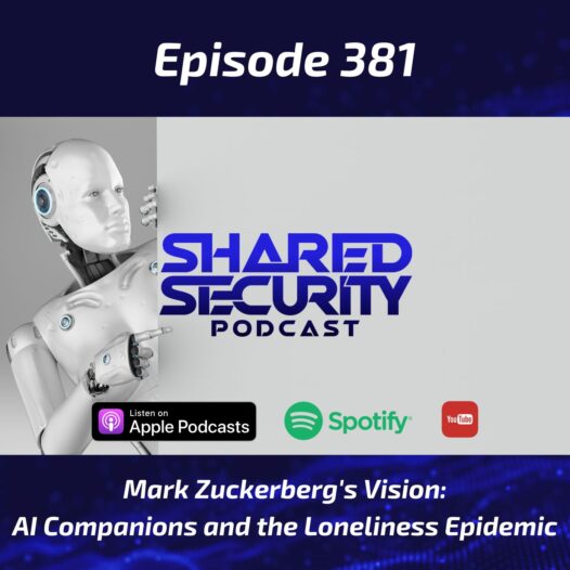 In this episode, Tom Eston and Scott Wright discuss Mark Zuckerberg's vision for AI companions, the 23andMe bankruptcy and data breach updates, privacy issues with AI relationships, and plug an insightful book about the future of AI and potential civil unrest.